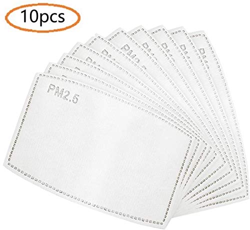 10Pack PM2.5 Activated Carbon Filter Replaceable Anti Haze Filter Paper