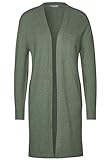cardigan leinen kaufen Seitliche Taschen Street One Damen Lange Strickjacke Rich Celadon Melange 38