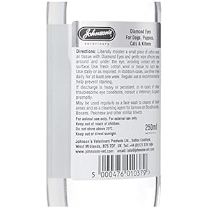 Johnsons-Diamond-Eyes-Cat-Dog-Tear-Stain-Remover-250Ml - Cucciolini Doodles   Johnsons-Diamond-Eyes-Cat-Dog-Tear-Stain-Remover-250Ml