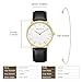 HOLSTOUR Watches for Mens Minimalist Fashion Business Wrist Watch Analog with Black Leather Strap
