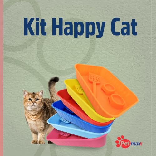 Caixa de Areia Para Gatos Bandeja Para Gato Silica Granulado Tamanho (43x33x10cm) Com Pá Higiênica -