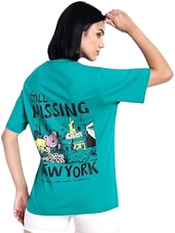 ECOTONIQUEOversized Graphic Printed Women's Organic Cotton T-Shirt