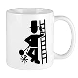 CafePress Kaffeetasse mit Schornsteinfeger, weiß, S
