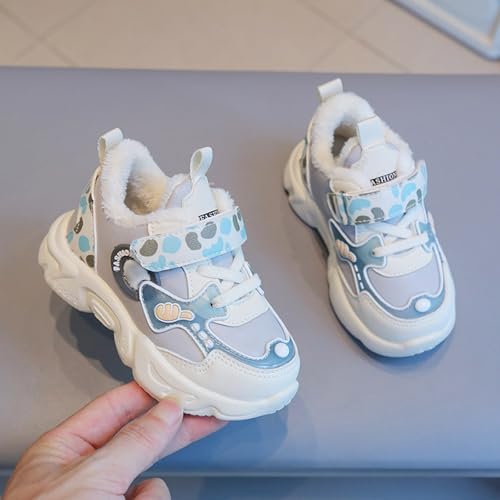 Kids Lightweight Breathable Running Shoes Boys Girls Fleece Cotton Tennis Sneakers Comfortable Girls Glitter Sneaker3