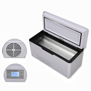FILFEEL Insulin Refrigerator, Portable Insulin Travel Cooler, Constant Temperature 0-18℃, USB Mini Constant Temperature Car Medicine Refrigerator with LED Display (Button Type)