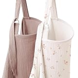 Coreeky 2 Pack Muslin Nursing Cover for Breastfeeding, Soft & Breathable 100% Cotton Breastfeeding Cover up with Adjustable Neck Strap, Multi-use Nursing Apron & Baby Carseat Canopy (Daisy Petal)