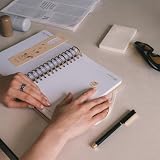 Kokonote A5 Academic Diary 2025-2026 Page A Day - Gazette | Academic Planner 2025-2026 With Stickers, Student Essentials For University, Back To School Supplies