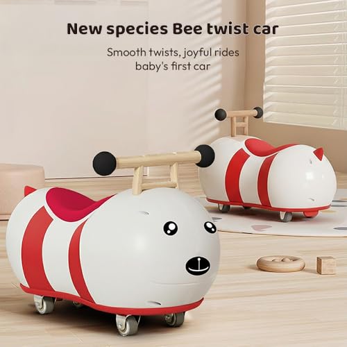 Image of StarAndDaisy Kids Bee Scooter /Push car Toy for Toddlers 1-3 Years Boys & Girls with 4 Wheels & 360 Degree Rotation. Cute bee Design Ride on for Childrens -Blue