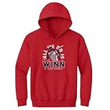 500 LEVEL Masyn Winn Youth Hoodie Sweatshirt - Masyn Winn St. Louis All We Do Is Winn WHT (Red, Large)