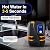 Tankless Electric Water Heater, 3000W 110V Under Sink Instant Hot Water, Mini RV On Demand for Shower, Kitchen, Bathroom (Black)