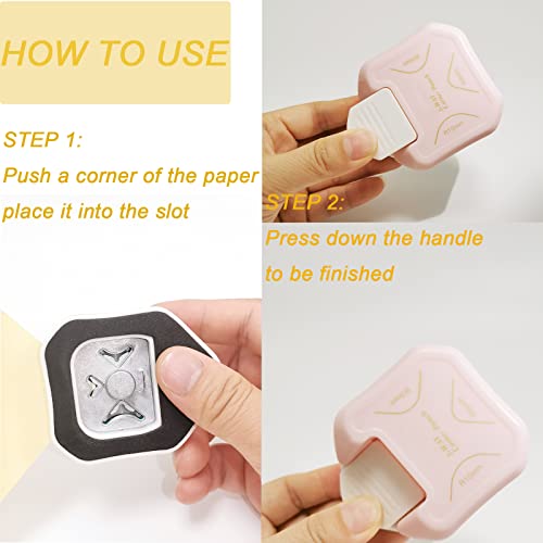 Prendi 3 Pieces Corner Punch Corner Cutter Creative Pattern Corner Punch For Diy Projects Scrapbooking Photocards Business Card Making (Pink+Yellow+Purple) #TOP4