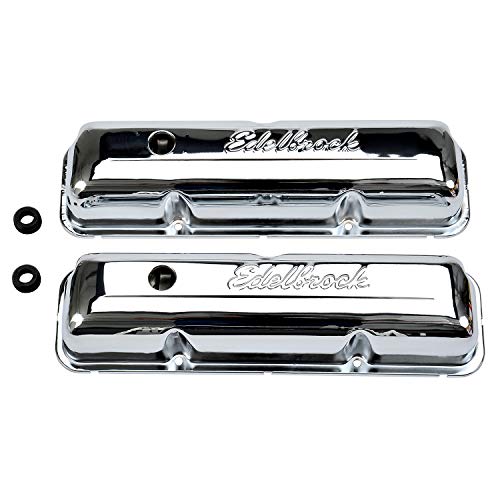 Image of Edelbrock 4462 Signature Series Chrome Valve Covers - Set of 2