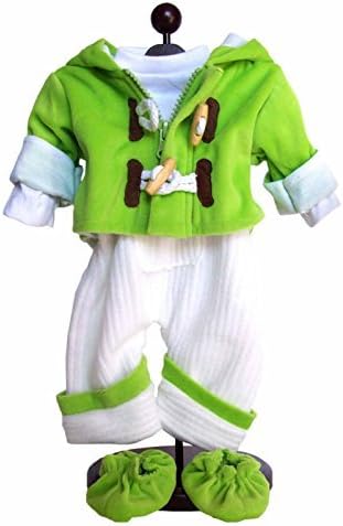 Miniatura 2 de The Queens Treasures Accesorios de muñeca de 18 pulgadas juego de 2 soportes de exhibición de ropa de muñeca de madera para tu ropa favorita de