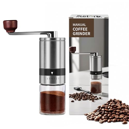 Trustonix - Portable Hand Coffee Grinder | Portable Coffee Grinder for Travel | Cocoa Beans Grinder | Portable & Compact Design | Smooth Grinding | Easy To Use | Higher Efficiency | Powerful & Stable