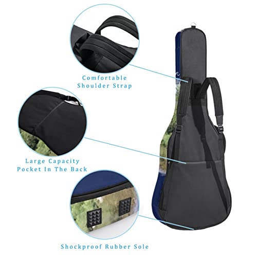 Housse imperméable pour guitare acoustique avec double bandoulière et poche Motif géométrique coloré, Multicolore 10… - Les Beatles, Paul McCartney, John Lennon, RIngo Starr, George Harrison Housse imperméable pour guitare acoustique avec double bandoulière et poche Motif géométrique coloré, Multicolore 10… – Image 4