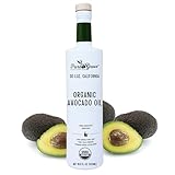 Pura Grove Organic Avocado Oil For Cooking - High Smoke Point Cold Pressed Premium Grade Avocado Oil - 16.9 Fl Oz Opaque Glass Bottle
