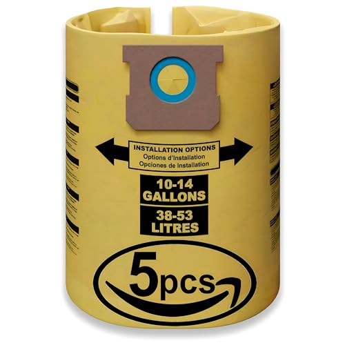 Shop Vac 90662 Filter Bags 10-14 Gallon Shop Vac Bags (5 Pack