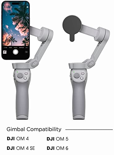 ENCASED Magnetic Adapter for DJI OM Smartphone Gimbal Stabilizer - Compatible with MagSafe (DJI OM 4/4 SE / 5/6) - Image 2