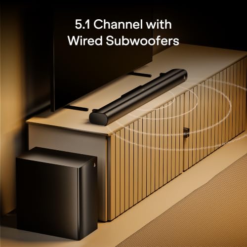 Image of boAt Aavante Bar Prime B500 w /Subwoofer & Dual Rear Satellites,500W Output,5.1 Channel,Multi-Connectivity,EQ Modes,BT v5.4,Master Remote Control,Sleek & Premium Finish Bluetooth Soundbar (Black Regal)