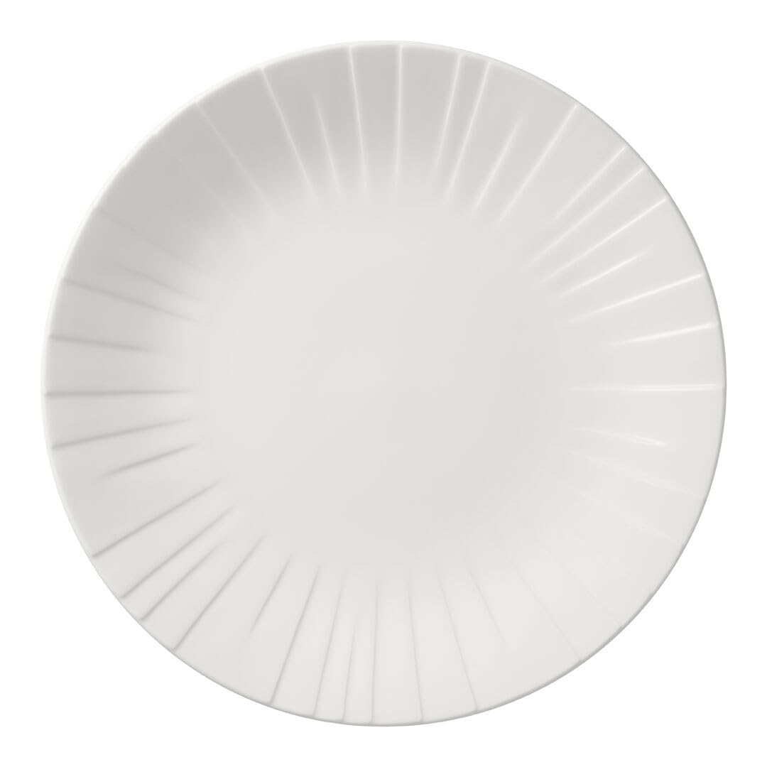 Alina Gourmet Coupe Plate 28cm (11"") Ceramic Tableware Serving Plate Pack of 6