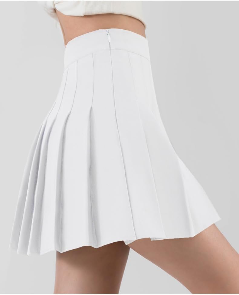 Womens Girl High Waisted Pleated Tennis Skirt School A-Line Costume Mini Skirts - Image 2