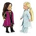 Emily Rose 14 Inch Doll Clothes for American Girl Wellie Wisher | Princess Elsa and Anna Frozen 2 Inspired 11 PC Doll Outfit Set | 14 Inch Doll Clothes for Glitter Girls and Similar Dolls
