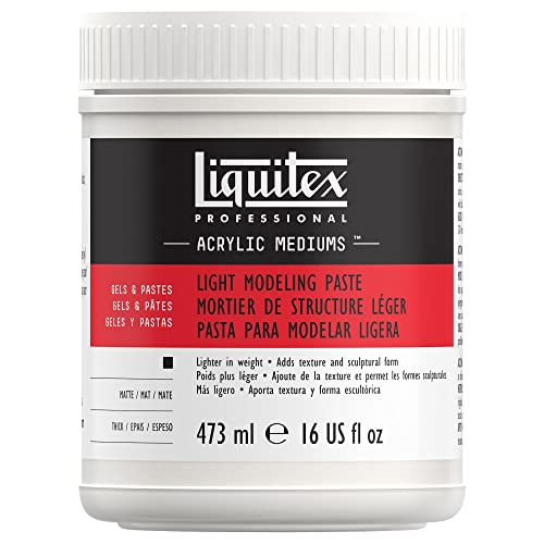 Liquitex 6816 Professional leichte Modellierpaste - Strukturgel, leichte elastische Struktur-Paste von pastoser, spachtelbarer Konsistenz - 473ml...