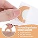 30 Pcs Bunion Pads, Bunion Cushion Protector Pads Foot Callus Cushion Toe Cushions Pad to Wear with Shoes, Corn Cushions Patches for Women Men Reduce Friction(White)
