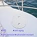 YOQVQOY 2 Pcs Boat Hatch, 6 Inch Marine Access Hatch for Marine Boat Yacht Kayak, Round Non Slip Boat Storage Hatch Lids, Inspection Hatch Deck Plate Hatch with Detachable Cover, White