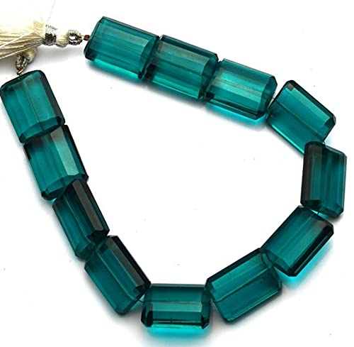 Quartz hydro couleur apatite perles pépites facettées 14x18mm pour création de bijoux