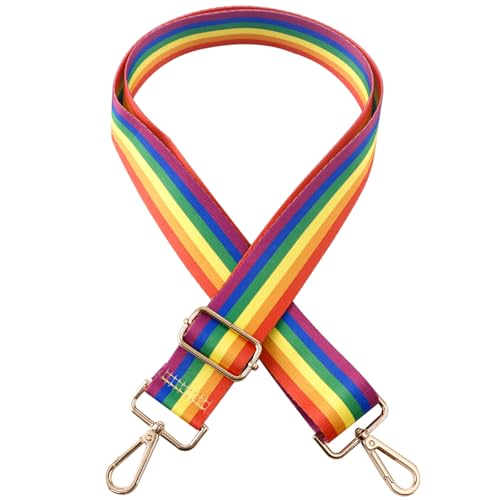 Crossbody Purse Strap for Women Men, Replacement Bag Belt Strap for Purse Handbag Guitar Camera, Adjustable Canvas Wide Shoulder Strap with Golden Hooks