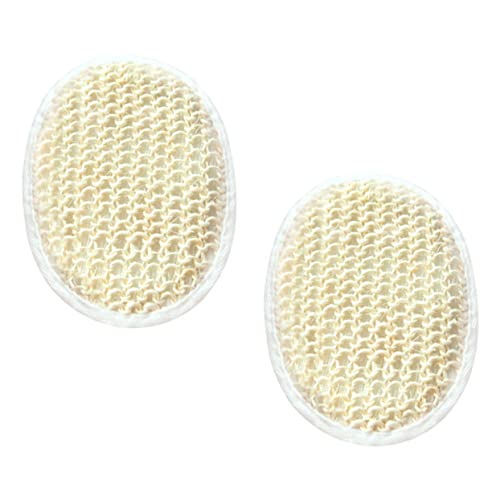 DECOMELODY 2Pcs Oval Sisal Bathing Balls Exfoliating Bath for Skin Cleaning Durable Sisal Balls Design for Daily Use and Gifting
