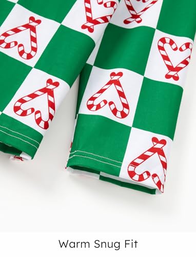 PATPAT Pijama de Natal combinando para a família, Verde, tamanho �nico
