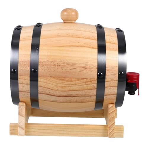 PRETYZOOM Whiskey Storage Wine Barrel Stand Spigot Bar Restaurant Beer Dispenser