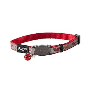 ROGZ Reflecto Cat Halsband S rot