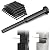 BLIKA 20 Pack 4"x4" Black Invisible Cable Railing Kits, 1/8" Black Stainless Steel Invisible Receiver and Swage Stud End, Deck Stair Threaded End Fitting for 2"x2", 4"x4" Wood/Metal Posts