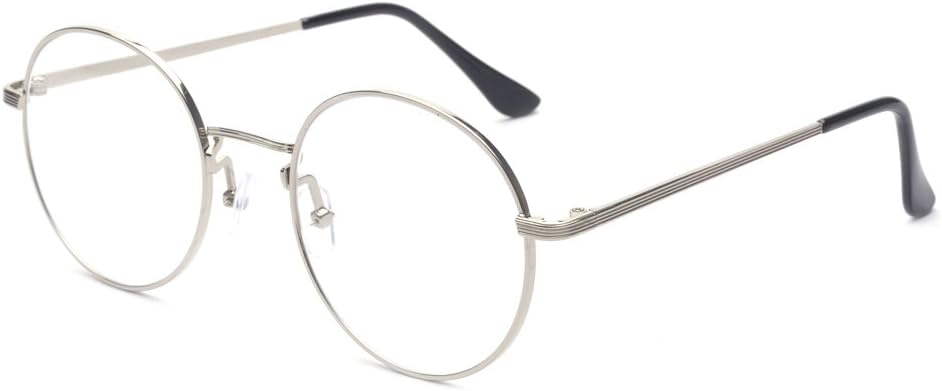Vintage Classic Round Glasses Metal Frame Eyewear Clear Lens Glasses For Women/Men