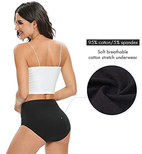 Altheanray Womens Underwear Cotton Briefs - High Waist Tummy Control Panties for Women Postpartum Underwear Soft3