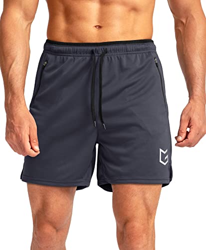 G Gradual Shorts de corrida masculinos com bolsos com zíper, secagem rápida, academia, treino, 12,7