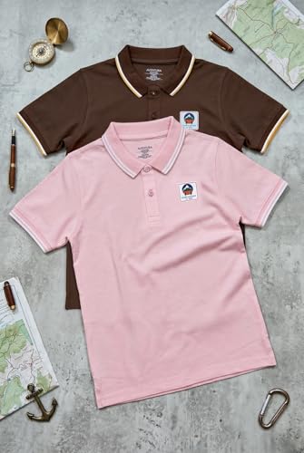 Image of Aventura Boys Polo T-Shirt Combo Pack of 2 - 100% Cotton Half Sleeve Collar T-Shirts for Boys (Age 5-12 Years)