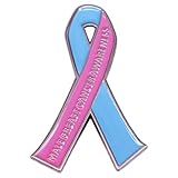 yangjinyu Pink & Blue Ribbon Enamel Pin MALE BREAST CANCER AWARENESS Brooch Cancer Awareness Badges Clothing Bags Jackets Hat Lapel Pin Jewelry Gift