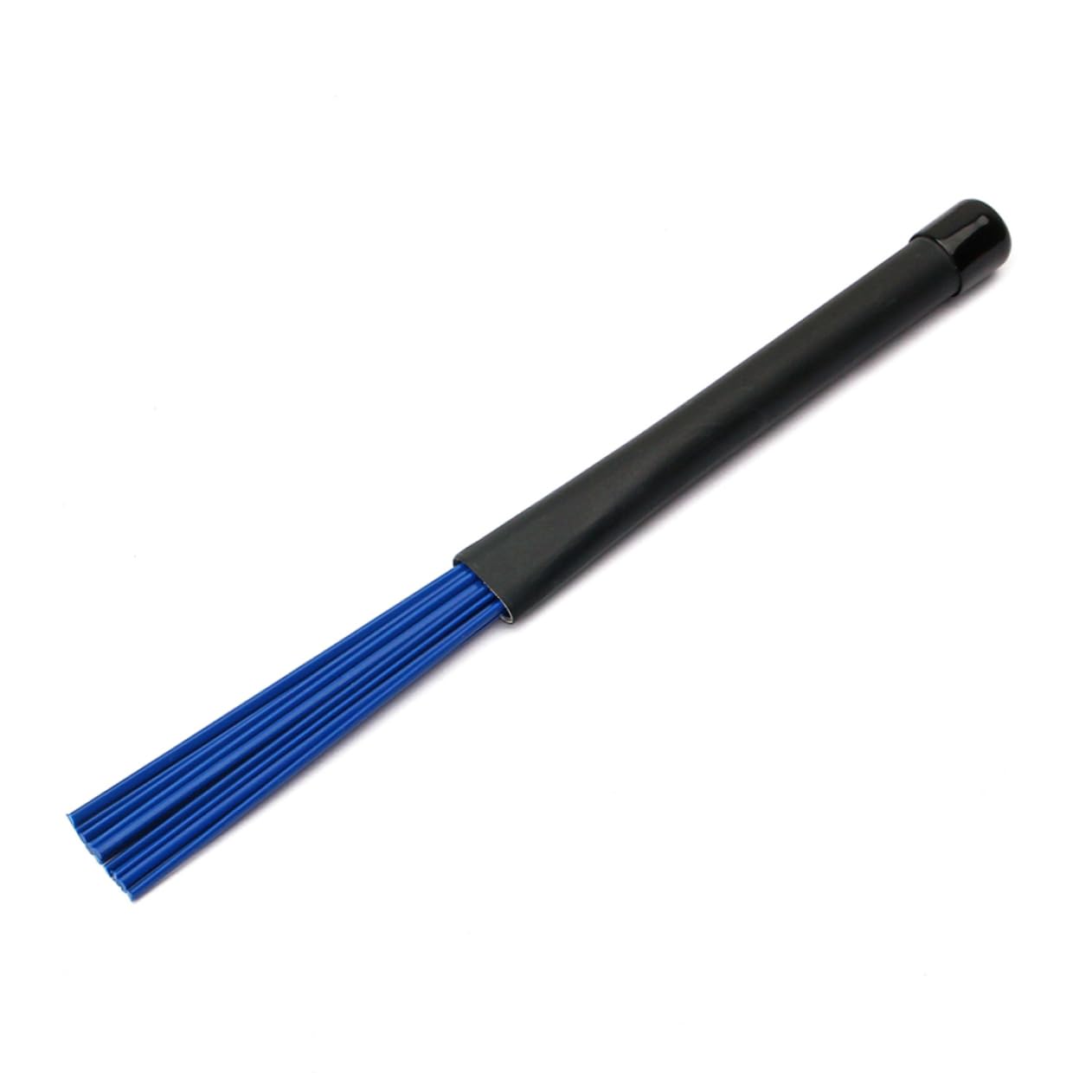 BESTonZON 1 Pair Blue Drum Brush Retractable Loop End Cleaning Handle for Jazz Drummers