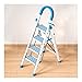 ZSM Escaleras de Mano Taburete De Escalera Plegable De 4 Escalones con Portaherramientas Y Empuñadura Taburete De Aluminio Portátil Escaleras De Mano Taburete de Escalera portátil (Color : Ladder C)