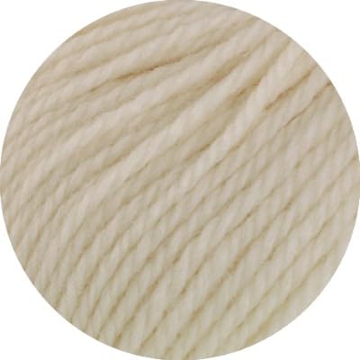 LANA GROSSA Landlust Naturwolle | 100% norwegische Schurwolle klassisch verzwirnt | Handstrickgarn aus 100% Schurwolle (Norwegisch) | 50g Wolle zum Stricken & Häkeln | 85m Garn FB 1