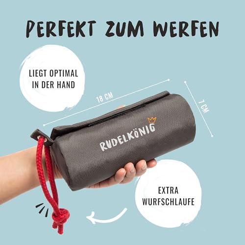 Rudelkönig Futterbeutel für Hunde - Apportierbeutel für Hundetraining - Robuster Futterdummy für Leckerlies - Futterbeutel Hundetraining