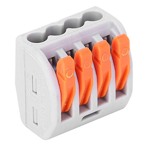 Wire Quick Connector,10Pcs Pct-214 Wiring Connectors Terminal Blocks 4 Way Lighting Electrical Cable Fast Connection #TOP5