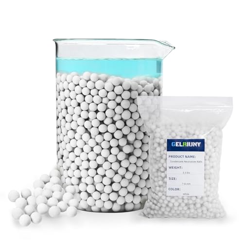 GELRIUNY Condensate Neutralizer 3.3 lbs, 1-Pack, Acidic Condensate Neutralizer Pellets, 7-8mm...