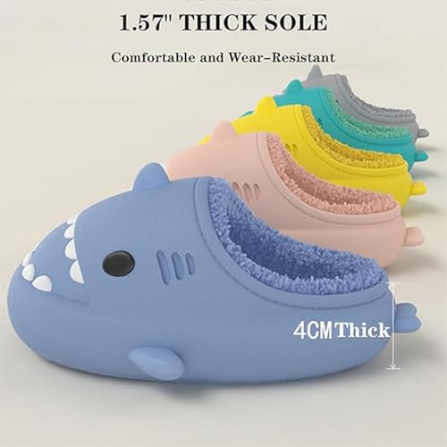 Sharklas Originals Winter, Shark Polar Slippers, Sharklas De Invierno, Shark Slippers Removable Plush Lining, Winter Warm Plush Comfy Non Slip Shark Slippers3