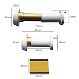 EAI Door Viewer White Peepholes or Peek Holes Chubb Security 8V001 Type Wide Angle - Image 4