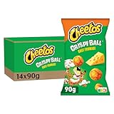 Cheetos Crispy Ball Biscuits Apéritifs Soufflés Goût Fromage 90g - Lot de 14